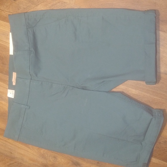 LOFT Bermuda Roll Shorts Teal Mid-Length Shorts New - Picture 7 of 10
